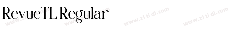 RevueTL Regular字体转换